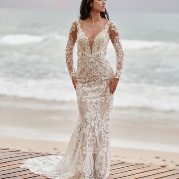 Willowby by Watters Andora Wedding Gown Size 12 - Picture 1 of 4